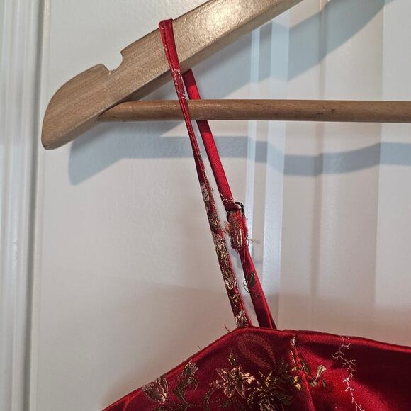 Princess Polly Mini Dress Womens Sz 6 Red Floral Whimsygoth Girly Asian Festival - Picture 4 of 9